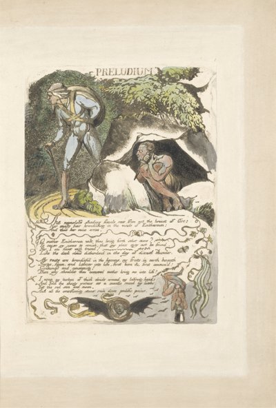 Preludium, plate 3 from Europe. A Prophecy, 1823 by William Blake